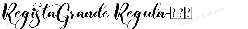 RegistaGrande Regula字体转换